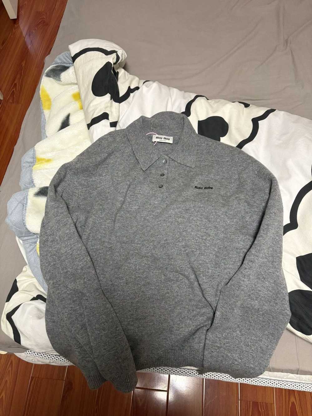 Miu Miu MIU MIU Logo Sweater - image 1