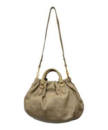 Authentic Miu Miu 2Way Top Handle Shoulder Bag Cr… - image 1