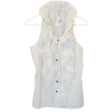 NWT Robbi & Nikki Button Front Ruffle Trim Sleeve… - image 1