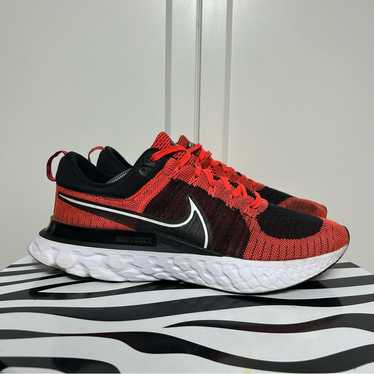 Nike react Infinity run flyknit Red and Black Ath… - image 1