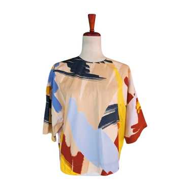 NWT Galeries Lafayette Multi Color Abstract Print… - image 1