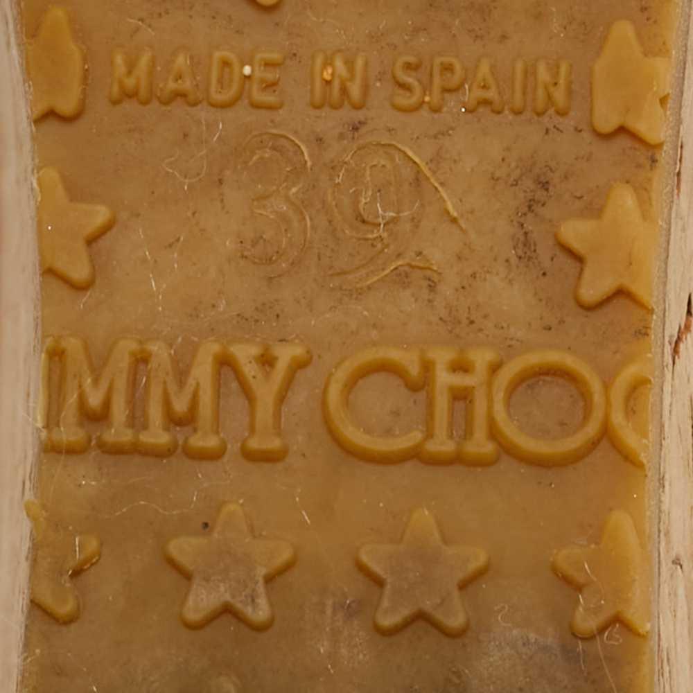 Jimmy Choo Papyrus Size 39 Beige Python Leather A… - image 8