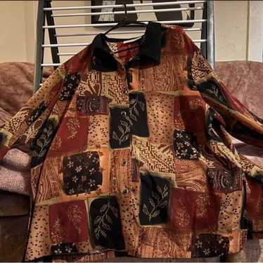 Patchwork Button-Up Tunic - image 1