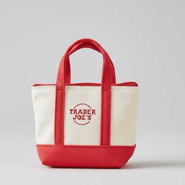 Trader Joe’s Canvas Micro Mini Tote with Reusable… - image 1