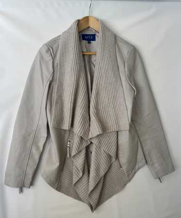 Apt.9 BNWT beige open drape waterfall cinched dra… - image 1