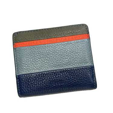 #Authentic Palm Sized FOSSIL Bi-Fold Wallet Leath… - image 1