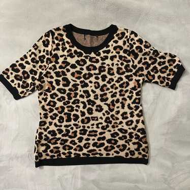 Source Unknown Leopard Print Women's Blouse - image 1