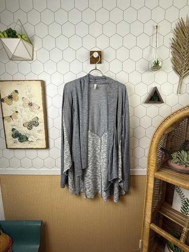 Tiny from Anthropologie Open-Front Draped Gray As… - image 1