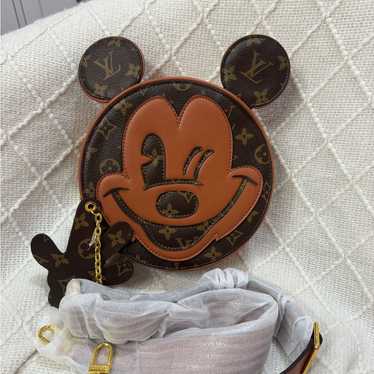 Source Unknown Mickey Mouse Brown and Tan Bag NWT - image 1