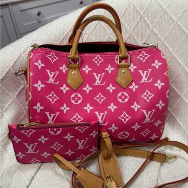 Source Unknown Pink and Tan Satchel Set NWT - image 1