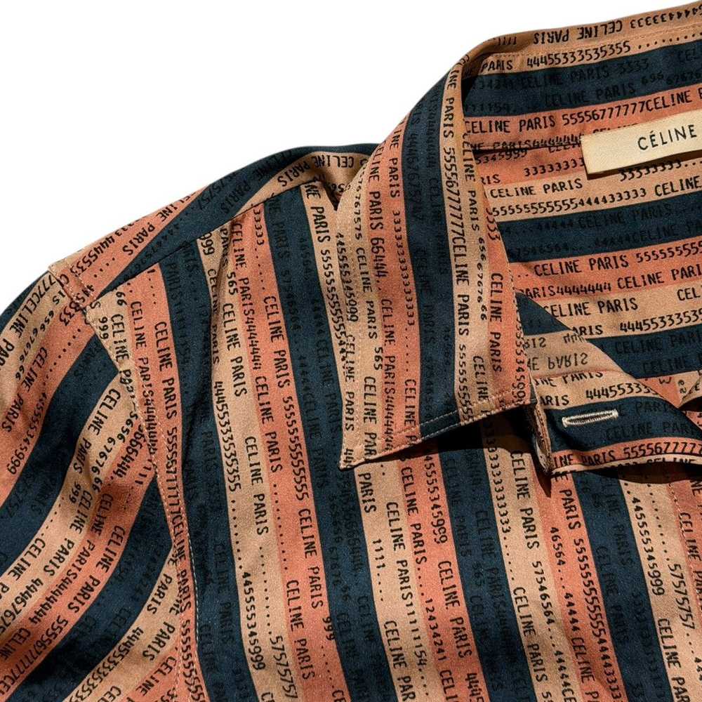 Celine Silk Logo button up - image 2