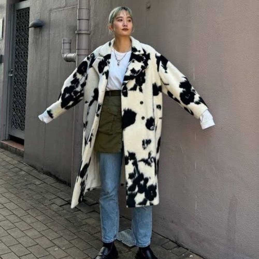 Ameri UND SHADOW FLOWER WOOL COAT Ameri - image 5