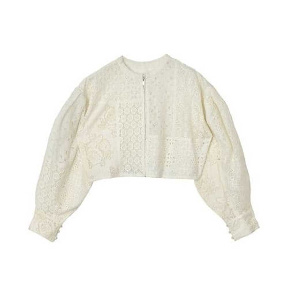 2-WAY PATCHWORK LACE ZIP TOP - Ameri - image 5
