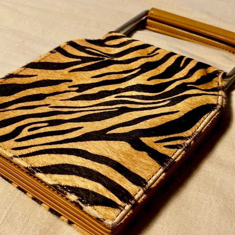 Ameri Tiger Pattern Handbag - Square Shape - image 3