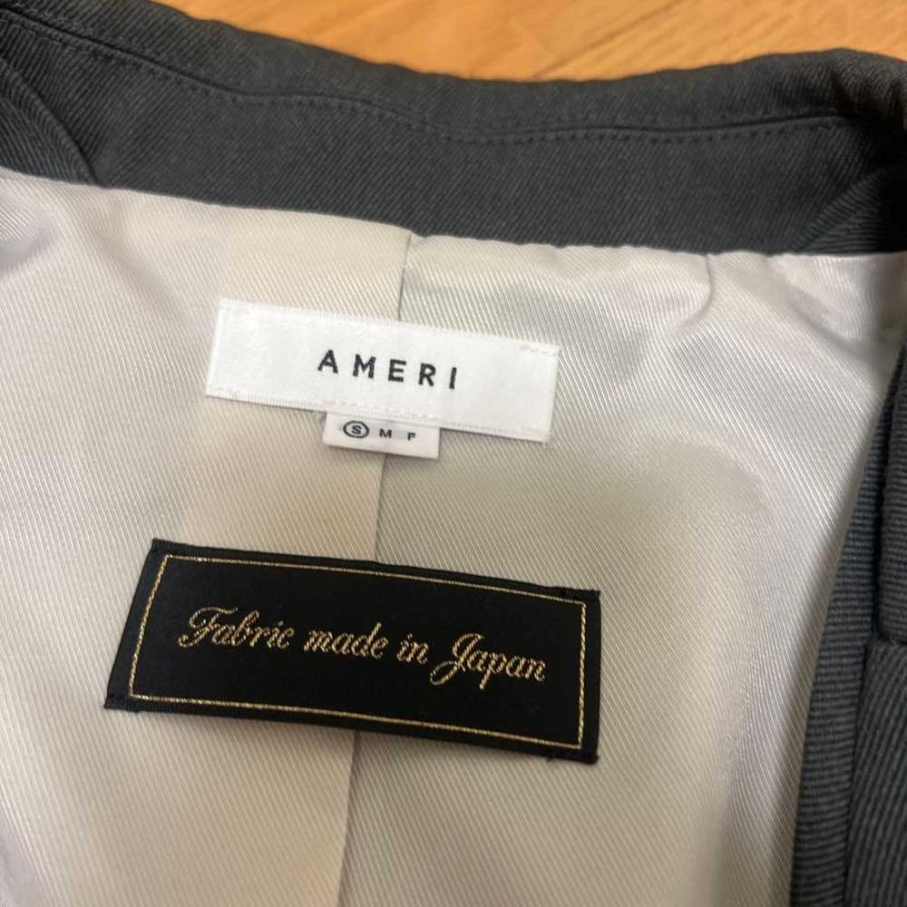 AMERI Dark Gray Collarless Jacket - image 3