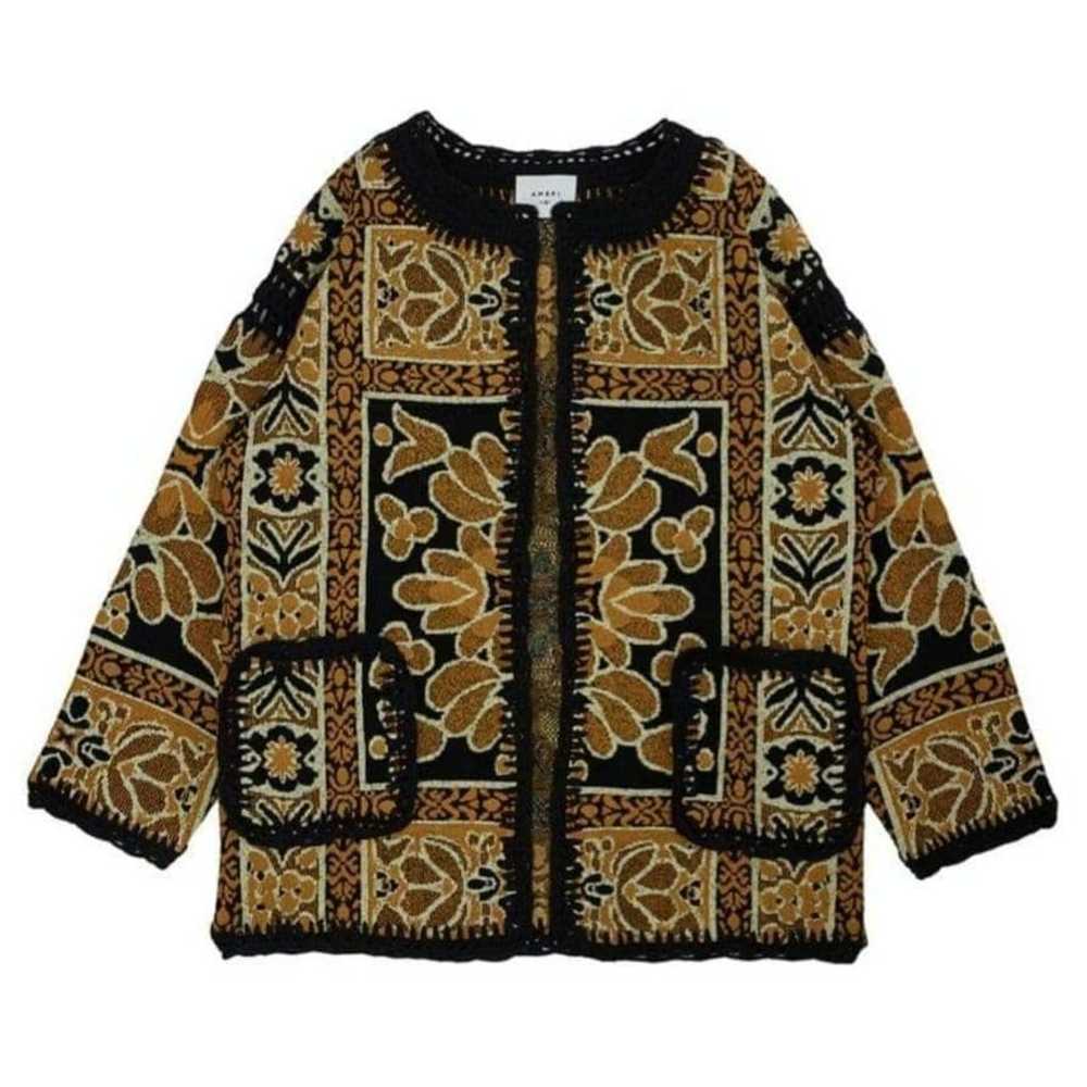 Ameri RUG PATTERN KNIT JACKET - image 1