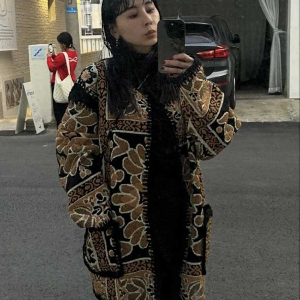 Ameri RUG PATTERN KNIT JACKET - image 2