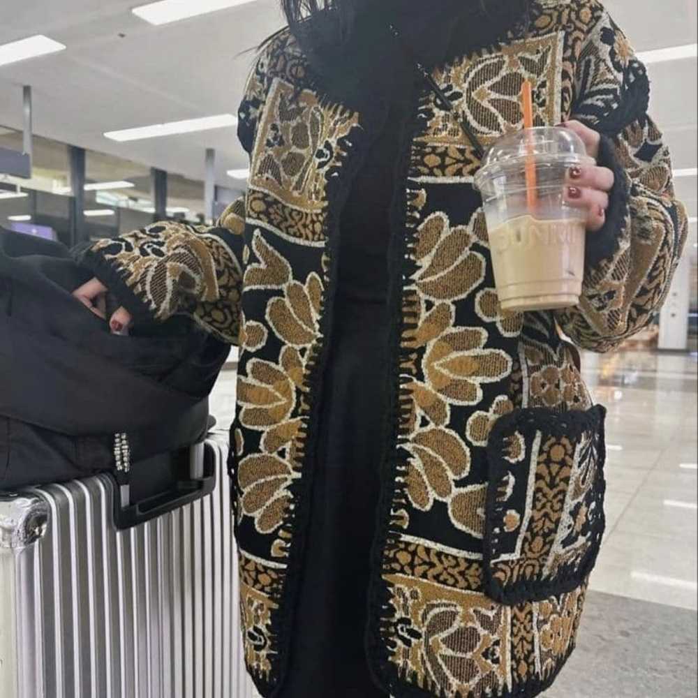 Ameri RUG PATTERN KNIT JACKET - image 3