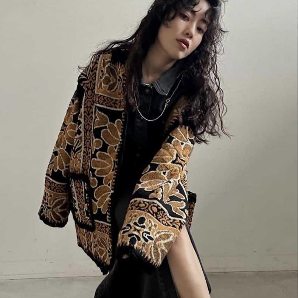 Ameri RUG PATTERN KNIT JACKET - image 7
