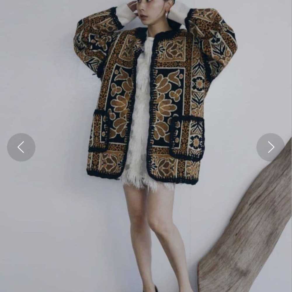Ameri RUG PATTERN KNIT JACKET - image 8