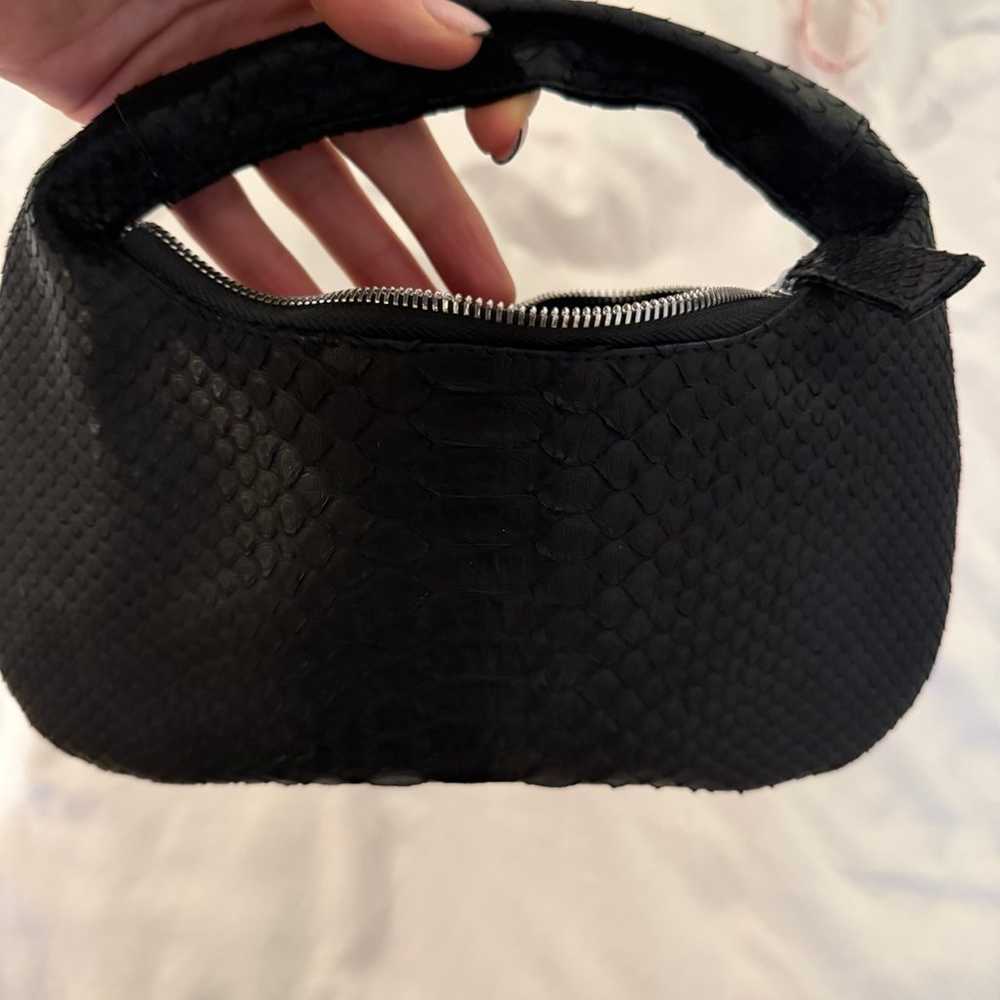 Black python mini bag - image 5
