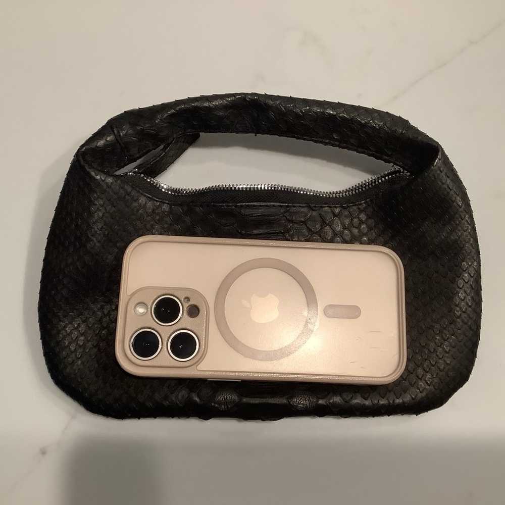 Black python mini bag - image 8
