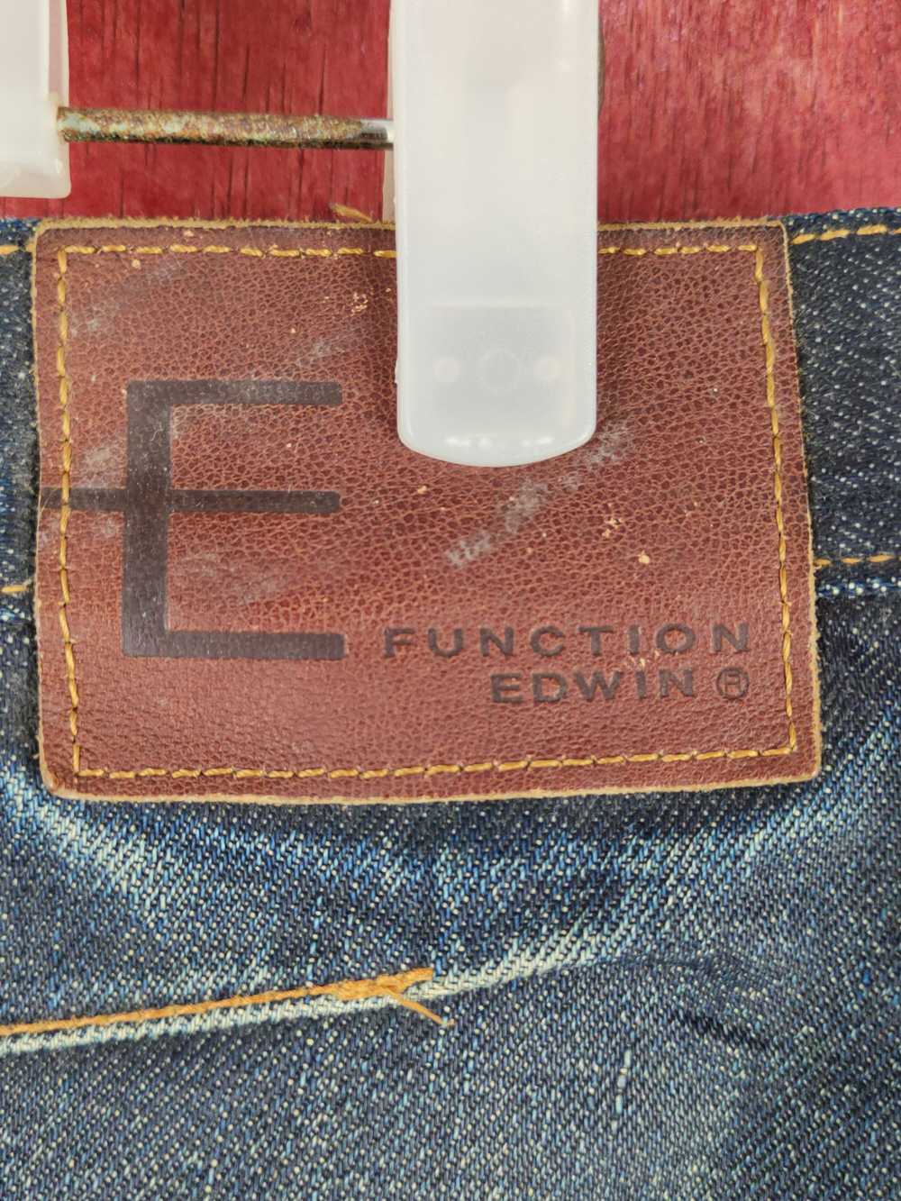 Edwin Edwin E Function Black Distressed Ripped Je… - image 11