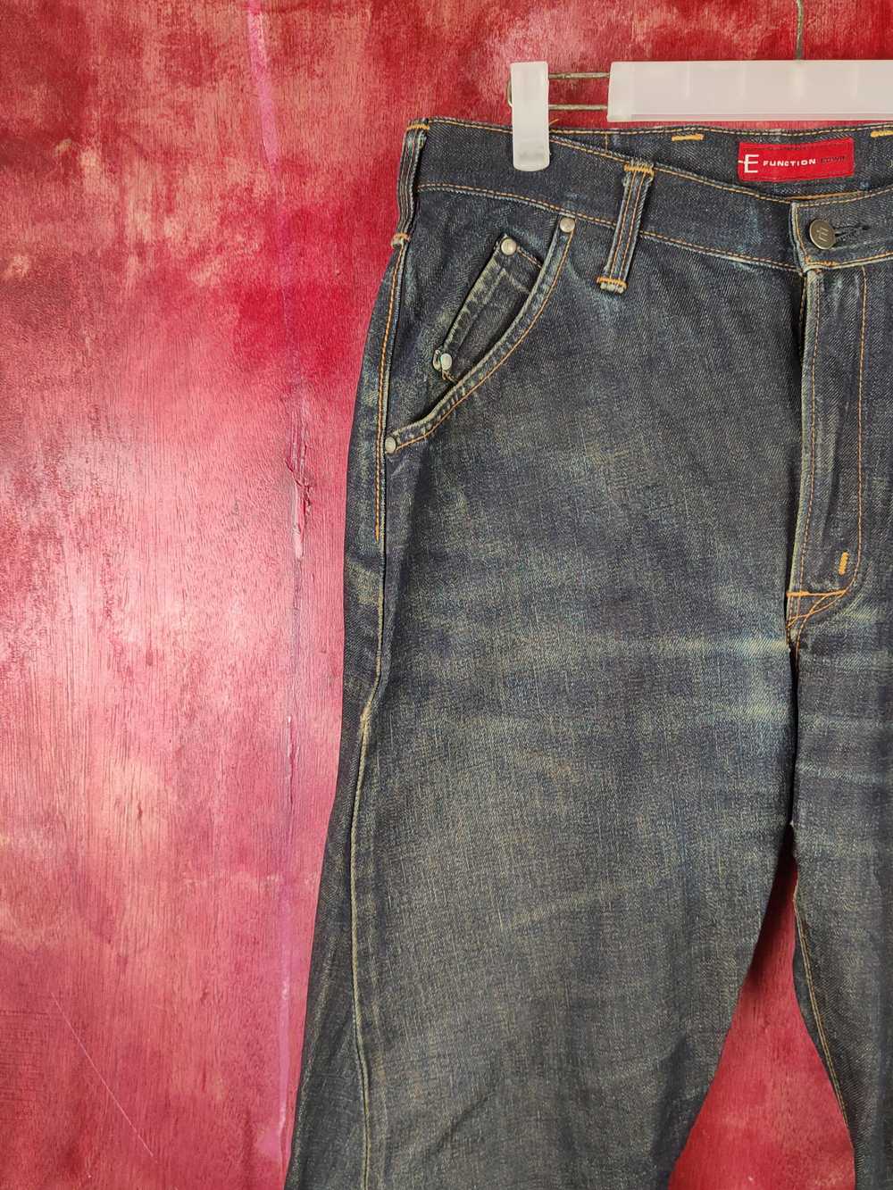 Edwin Edwin E Function Black Distressed Ripped Je… - image 3