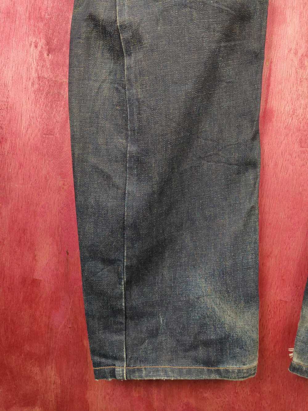 Edwin Edwin E Function Black Distressed Ripped Je… - image 4