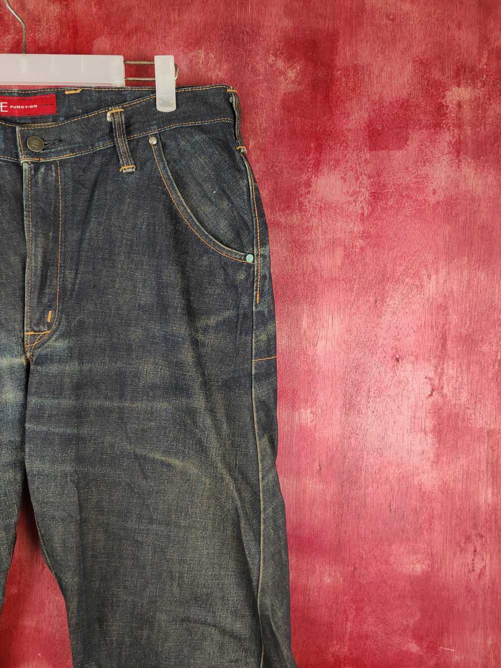 Edwin Edwin E Function Black Distressed Ripped Je… - image 5