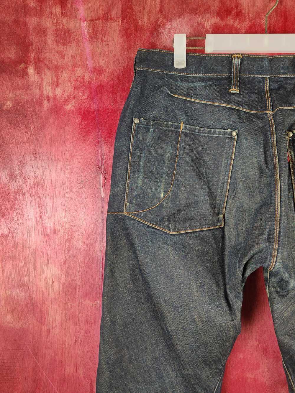 Edwin Edwin E Function Black Distressed Ripped Je… - image 8