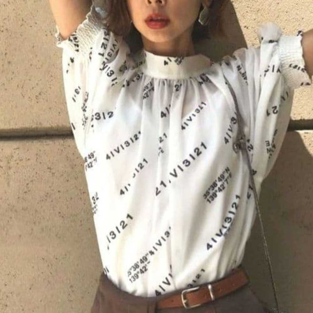 AMERI PASSCODE GATHER BLOUSE - image 2