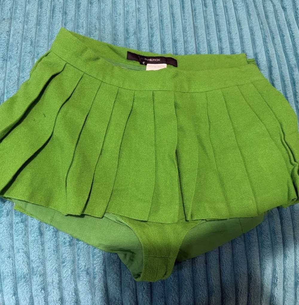 pushBUTTON Pushbutton Mini Skort Green View 3