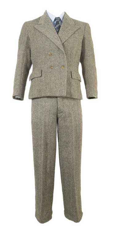 1930s Ex Hollywood Costume Tweed Suit - image 1