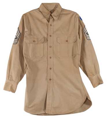 WWII 1st Air Force 1st Sgt. Khaki Shirt - image 1