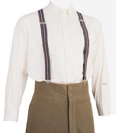 1940s Collarless Dress Shirt