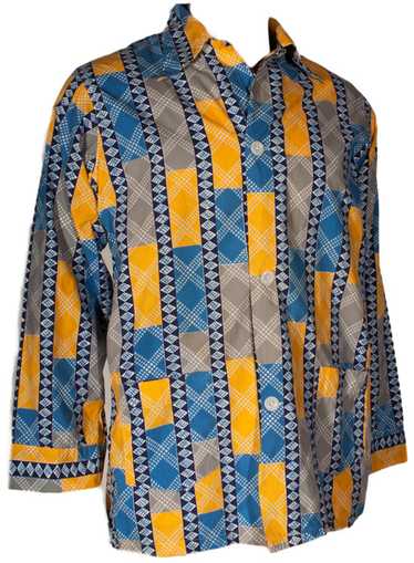 Jazzy Vintage 40s Pajama Shirt - image 1