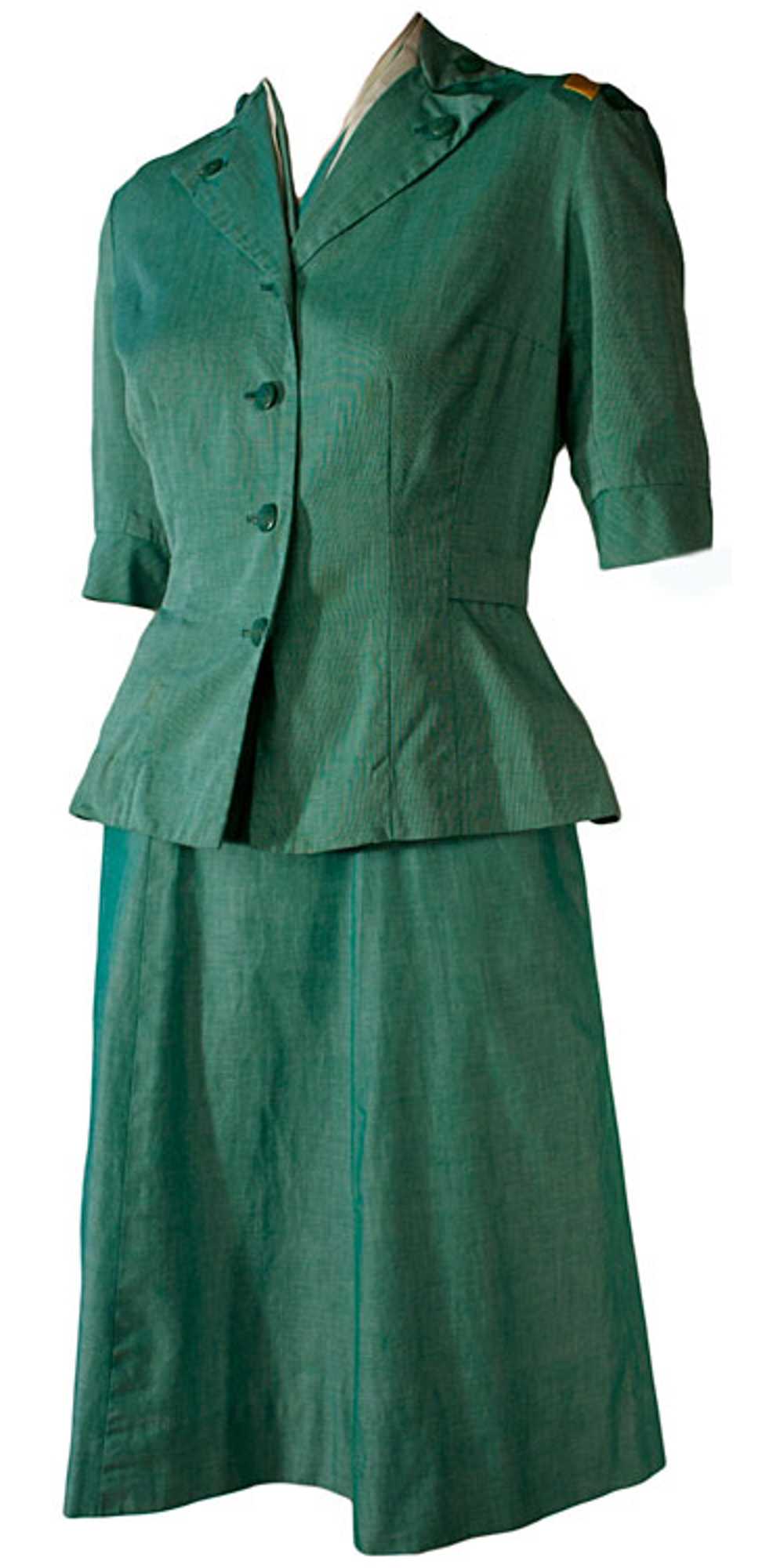 1950s Girl Scout Uniform Dress and Jacket - image 1