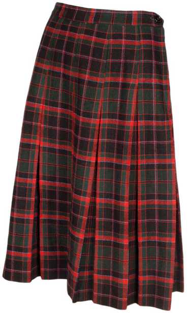 1950s Plaid Schoolgirl Kilt Skirt