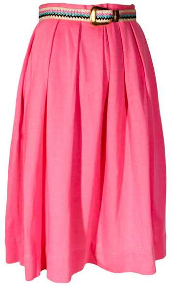 1960s Jersey Flared Skirt - image 1