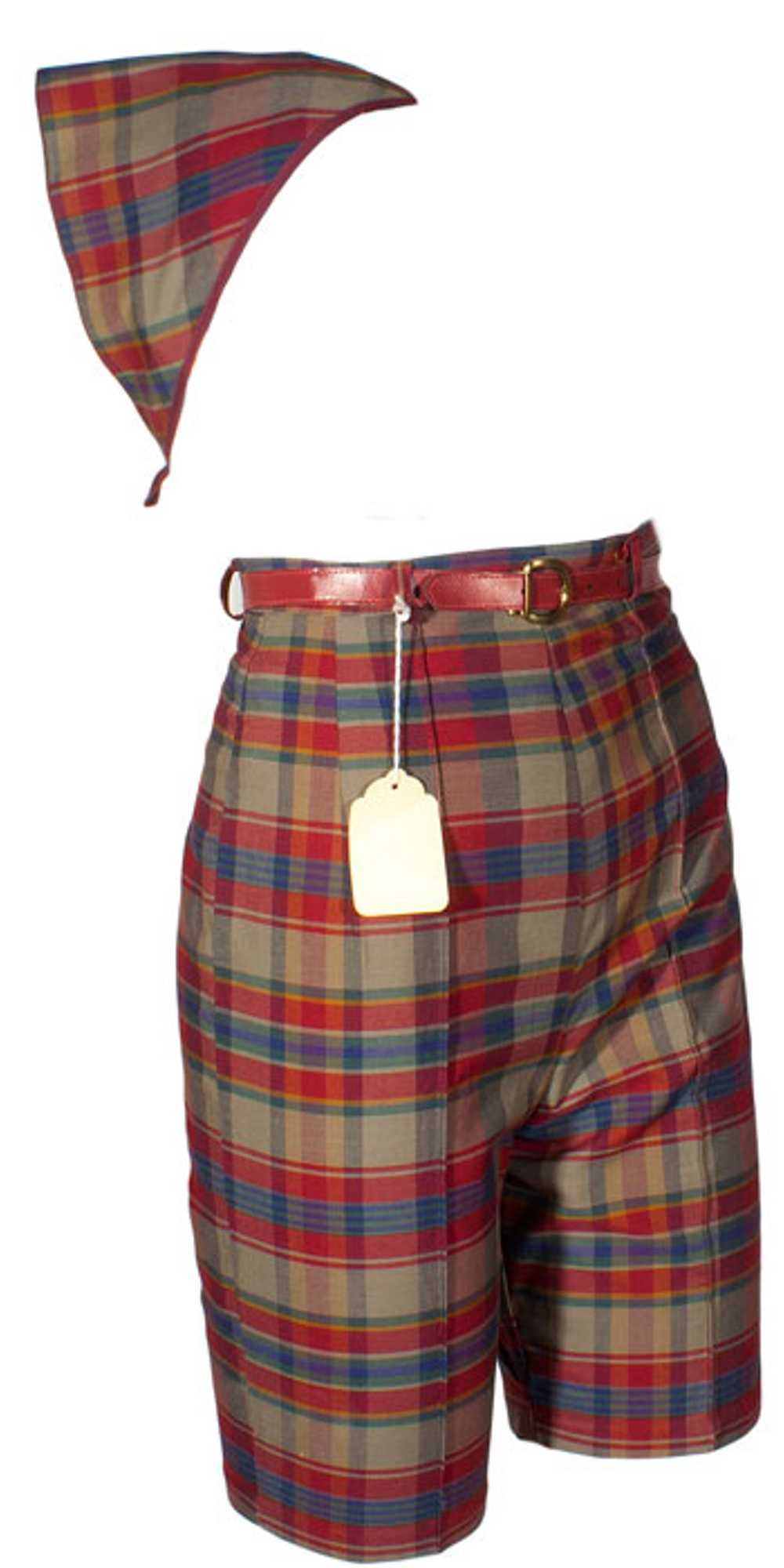 50s Camp Shorts with Scarf - image 2
