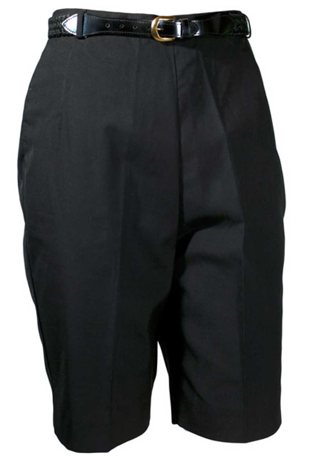 NOS 1950s Sporty Black Shorts - image 2