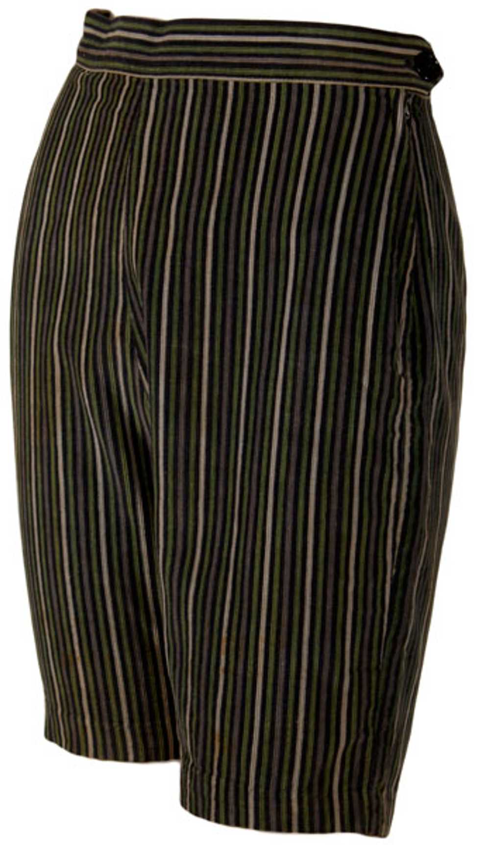 1950s NOS Striped Corduroy Shorts - image 2