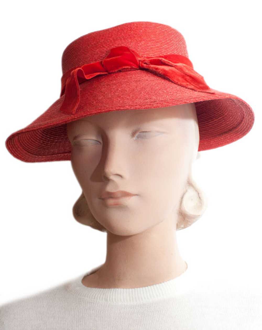 1960s Elsa Schiaparelli Straw Hat - image 1