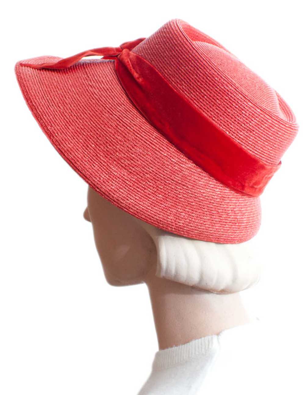 1960s Elsa Schiaparelli Straw Hat - image 2