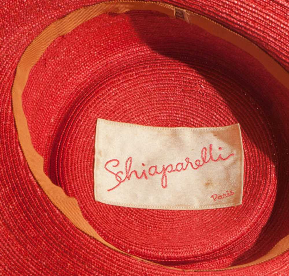 1960s Elsa Schiaparelli Straw Hat - image 3