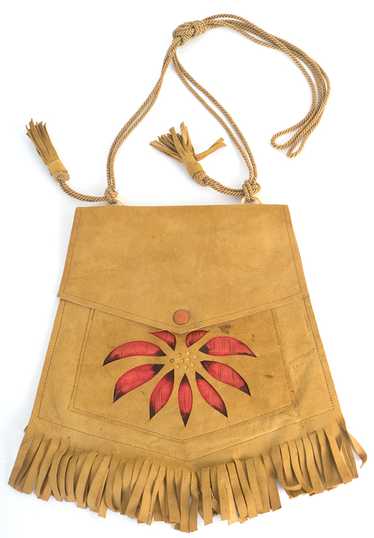 1920s-30s Suede Fringed purse