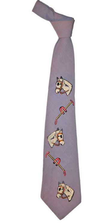 1950s Hand painted Tie
