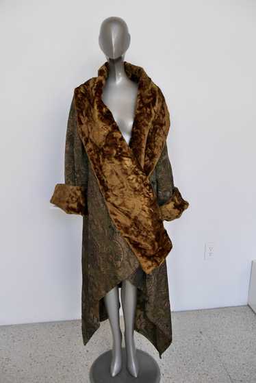 Fabulous 1920s inspired drop waist opera coat bro… - image 1