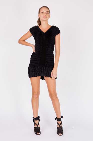 Alaïa S/S 1994 Houpette chenille knit mini dress